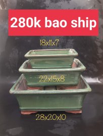 Chậu bonsai hàng Bát tràng Việt Nam, giá từ 270k đến 350k