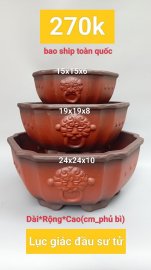 Chậu bonsai hàng Bát tràng Việt Nam, giá từ 270k đến 350k