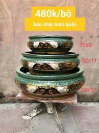 Chậu bonsai hàng Bát tràng Việt Nam, giá từ 370k đến 500k