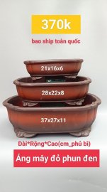 Chậu bonsai hàng Bát tràng Việt Nam, giá từ 370k đến 500k