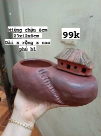 Chậu mini trồng sen đá, bonsai mini, bể thủy sinh