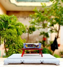 Hand sketch bonsai pot