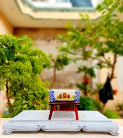 Hand sketch bonsai pot