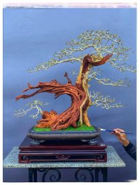 Dalbergia cochinchinensis bonsai artwork