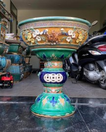Chậu tròn Gốm Hoàng