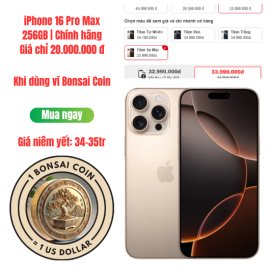 iPhone 16 Pro Max 256GB | Chính hãng